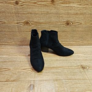 Cato C. Comfort Est. 1946 Faux Black Suede Women's Heeled Booties Size 10M